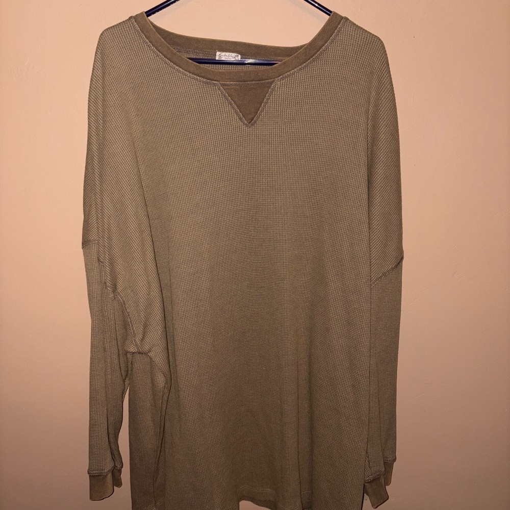 Free People size XL Thermal Pullover